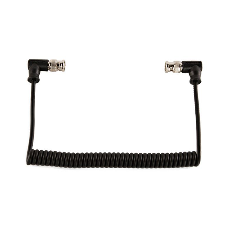 SHAPE 10" Coil SDI Cable BNC 90 Degree Connectors - SH10BN Spiralkabel