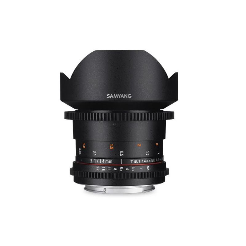 Samyang 14mm T3.1 VDSLR II Objektiv für Nikon Komplett