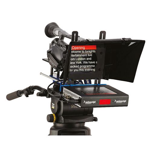 Autoscript LED 8” On-Camera Prompter Package - Teleprompter
