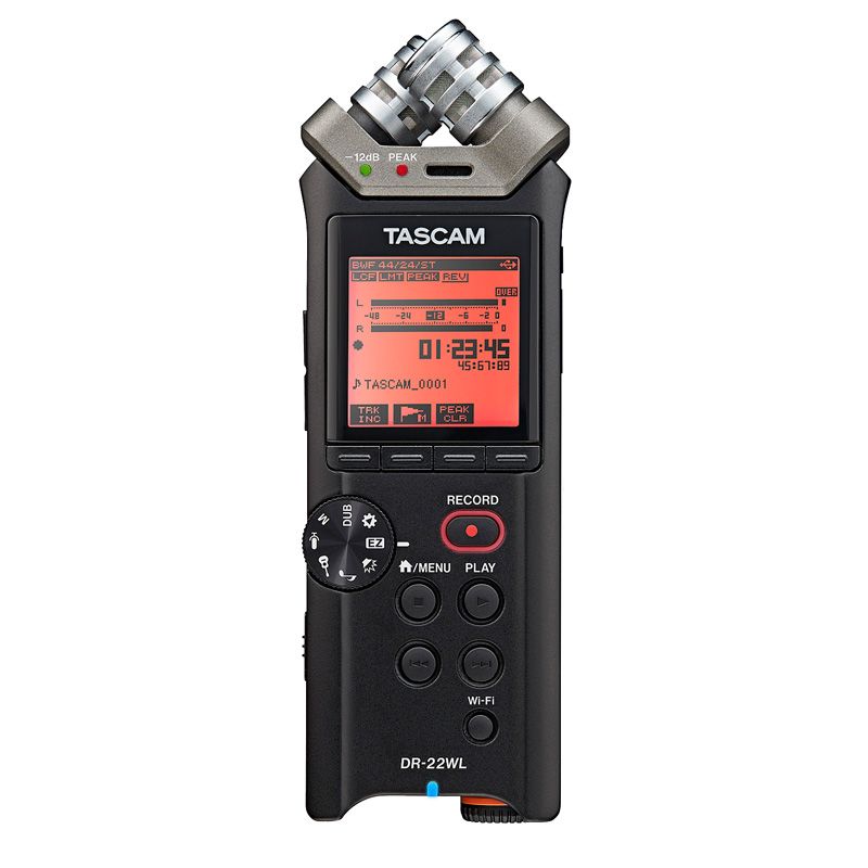 Tascam DR-22WL Handheld-Recorder mit WLAN-Anbindung