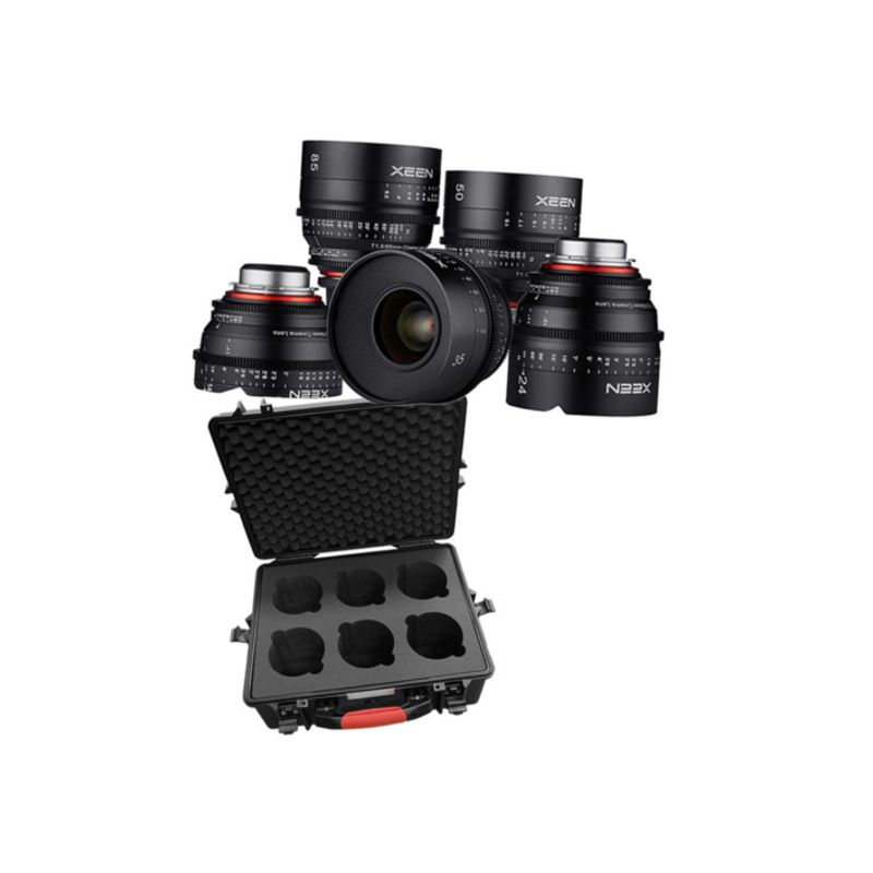 XEEN-5er Set Cinema Objektive MFT Vollformat Gratis Case