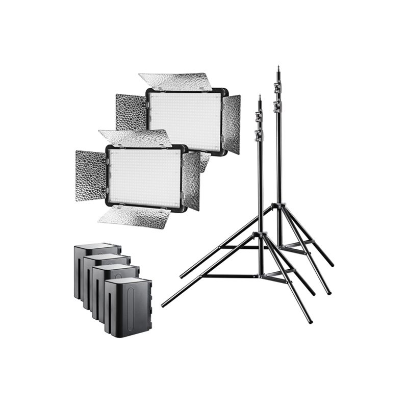 Walimex Pro LED 500 Versalight Daylight Set2 Akku leuchte