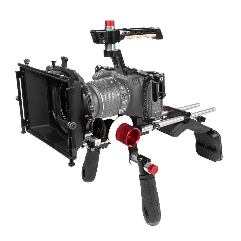 SHAPE Blackmagic Pocket Cinema 4K / 6K Shoulder Mount, Matte Box, Follow Focus Cage