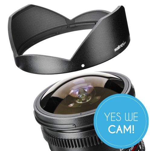 Walimex Pro 8/3,8 Fisheye II Video APS-C Nikon F Gegenlichtblende Walimex Pro 8/3,8 Fisheye II Video APS-C Nikon F Gegenlichtblende