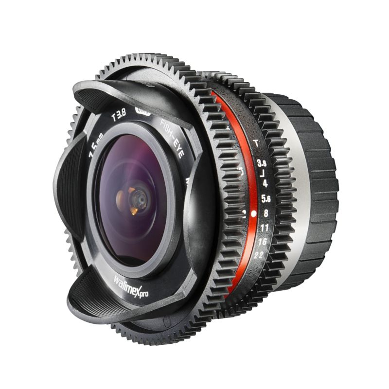 Walimex Pro 7,5/3,8 Fisheye Video APS-C MFT Objektiv