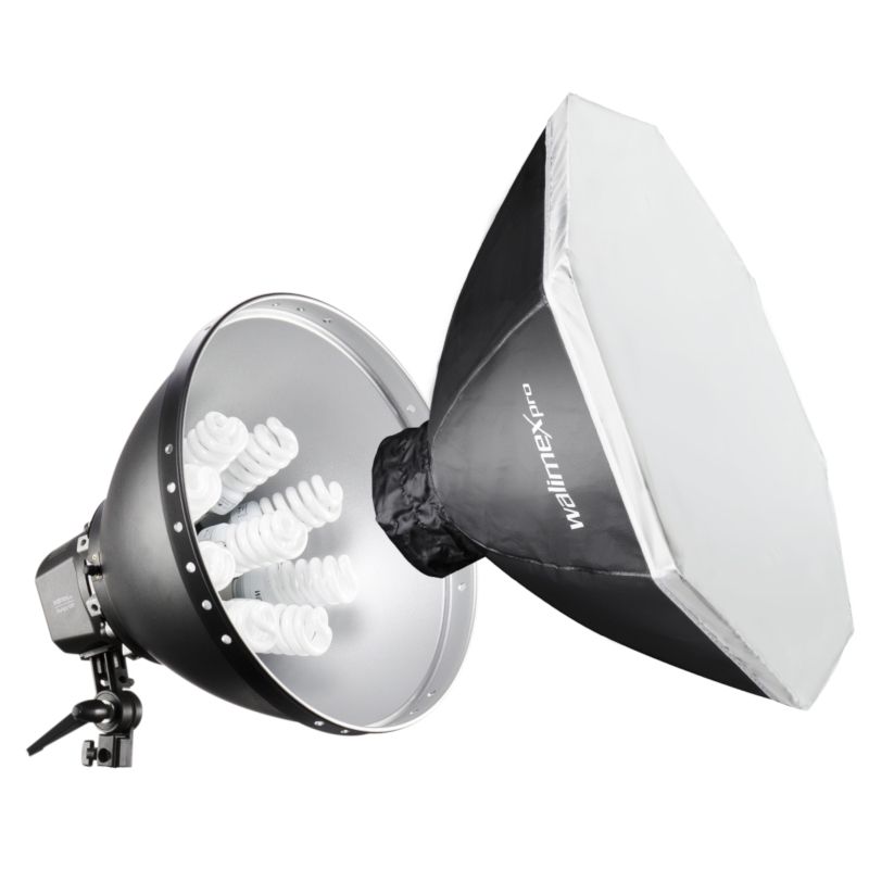 Walimex Pro Daylight 1260 mit Softbox, Ø 80cm Softbox