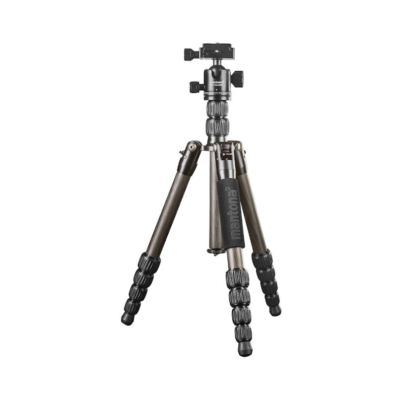 Mantona light traveller Carbon schwarz Stativ
