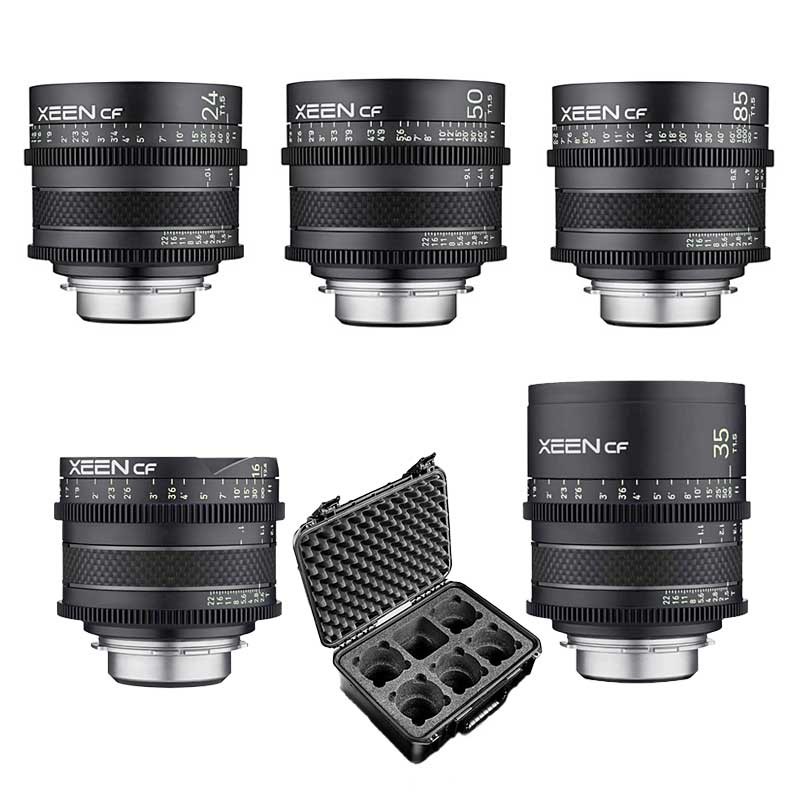 XEEN CF Komplett-Set 5x Canon EF mit Koffer-64877