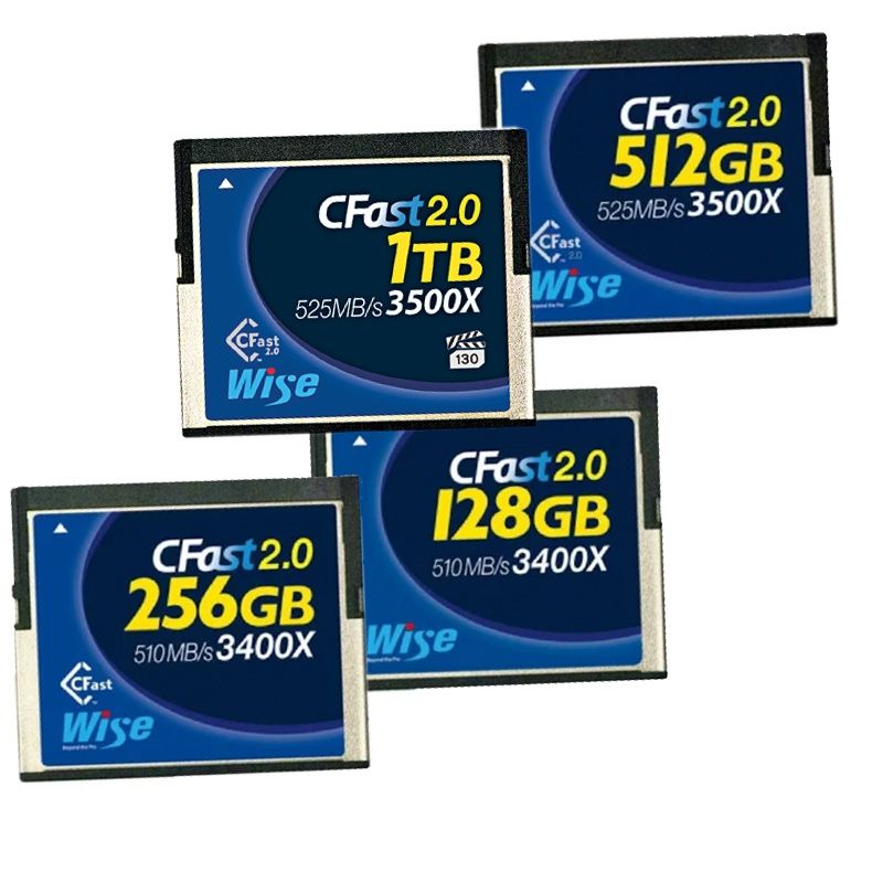 Wise CFast 2.0 Card 128 GB - 256 GB - 512 GB - Speicherkarte