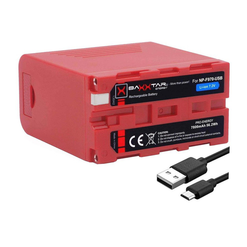 Baxxtar Akku NP-F970 USB-Powerbank Litihium-Ionen
