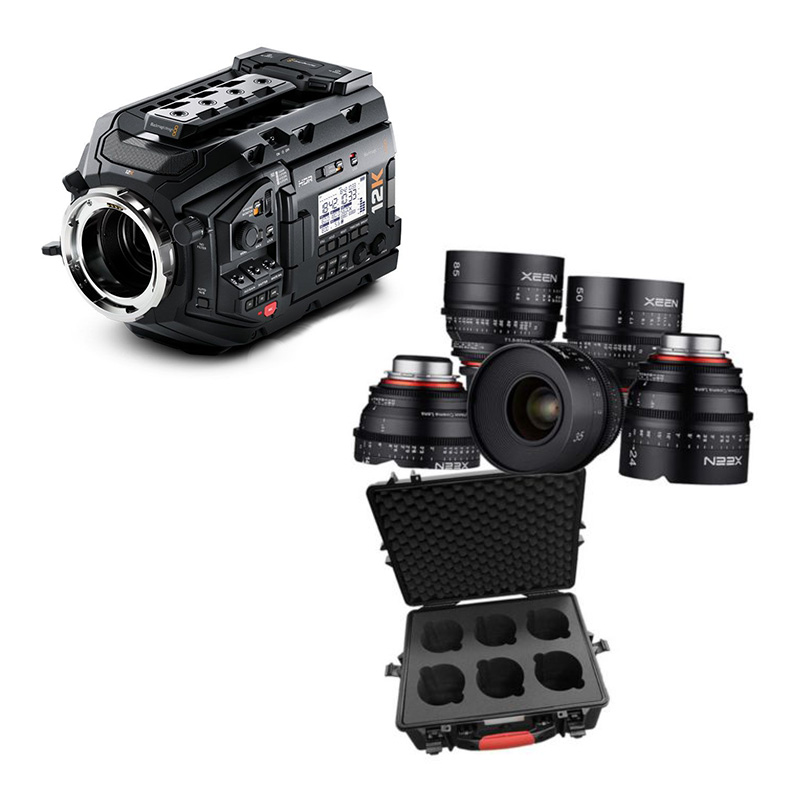 Camera Bundle 5 – Blackmagic URSA Mini Pro 12K mit XEEN 5er-Set Cinema Objektive Cine-Look
